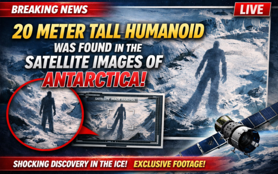 20 Meter Tall Humanoid Was Found In The Satellite Images Of Antarctica